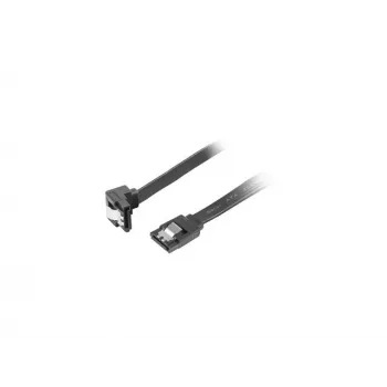 Καλώδιο SATA III LANBERG CA-SASA-13CU-0050-BK 0,5 m, SATA 7-pin σε 7-pin, 6 Gbit/s, Μαύρο