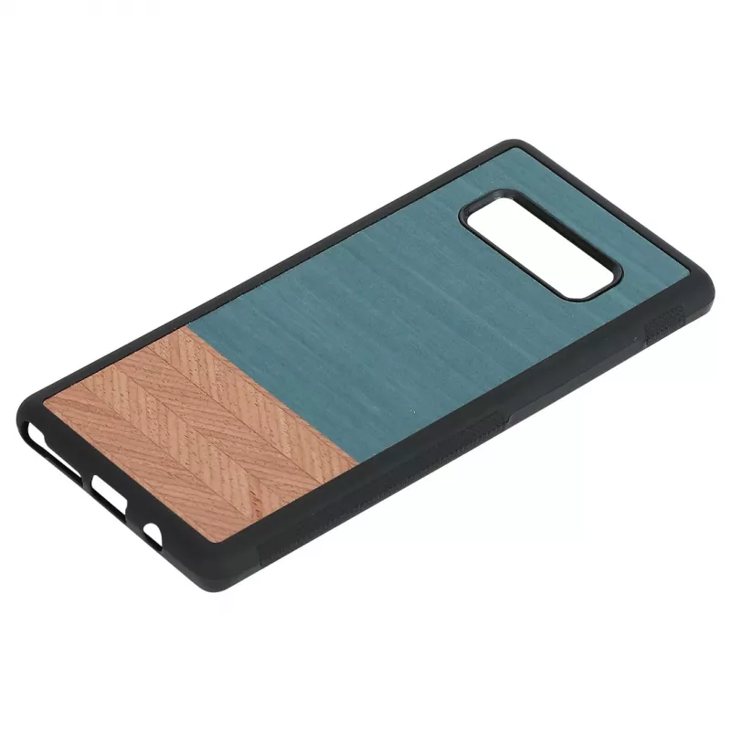 Θήκη smartphone Man and Wood για Galaxy Note 8 – Denim μαύρο
