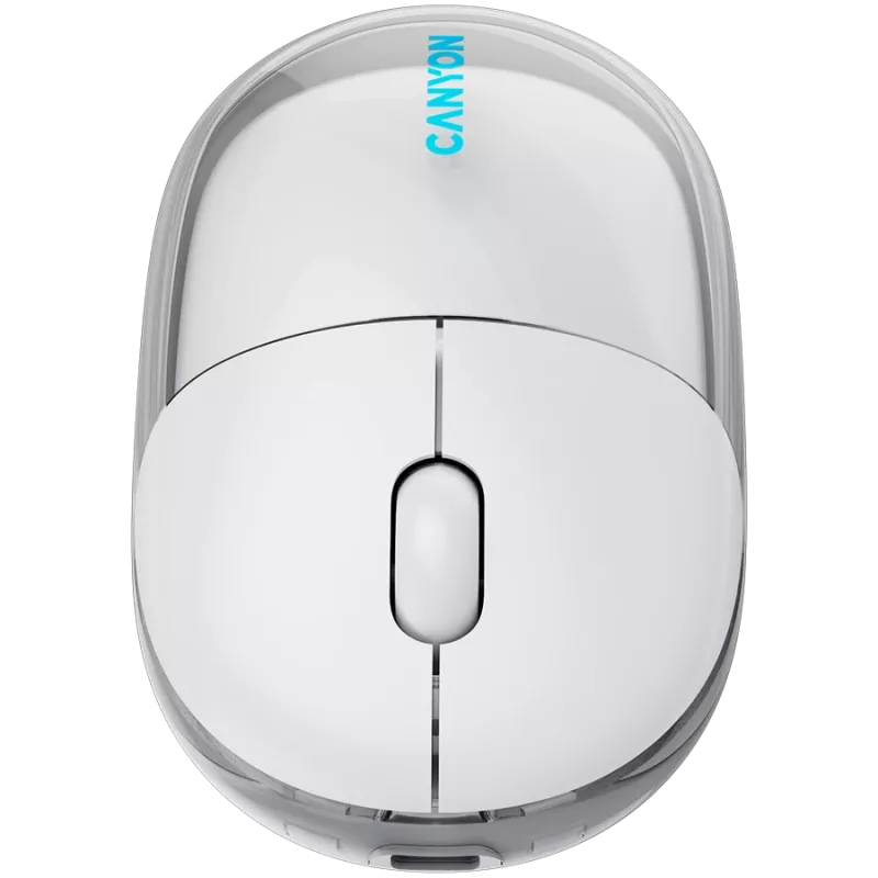 CANYON Ποντίκι OnClick 24 BT/ Wireless Διαφανές/Λευκό