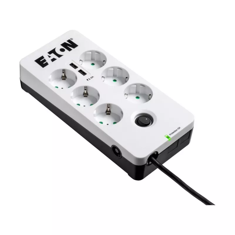 Πολύπριζο Eaton Protection Box 6 USB DIN