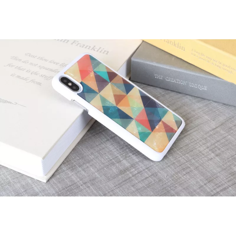 Θήκη προστασίας iKins για iPhone XS/S Mosaic λευκή