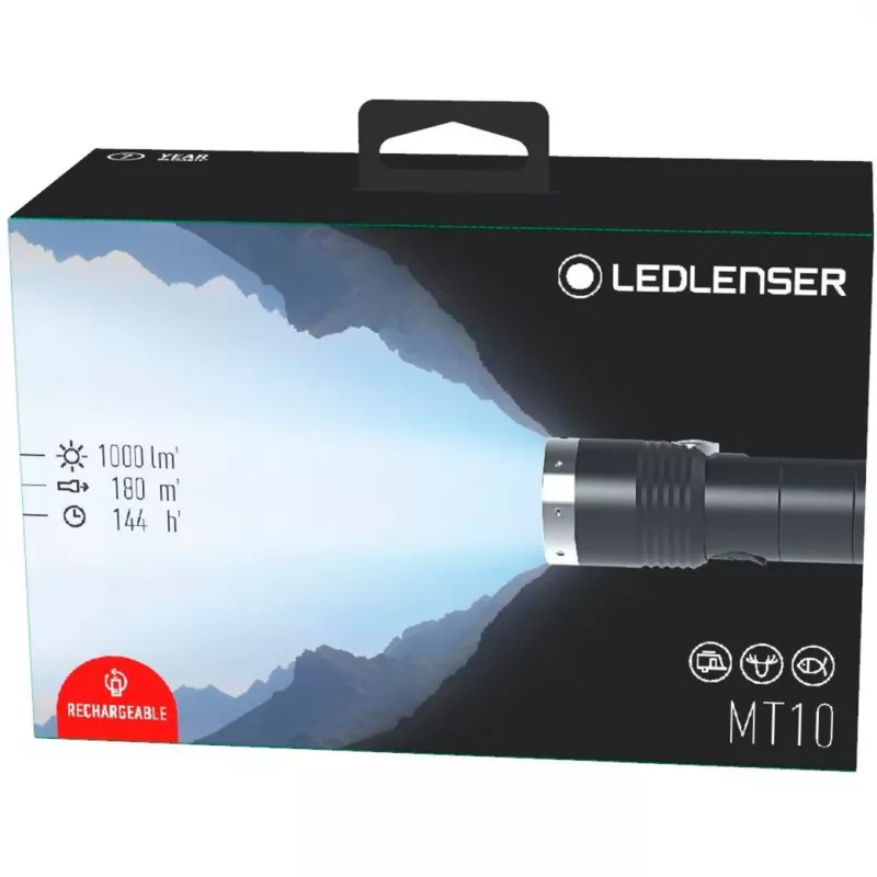 Φακός χειρός Ledlenser MT10 μαύρο ασημί