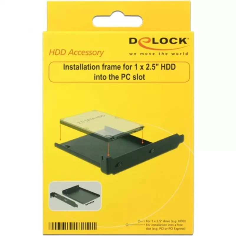 Κλωβός HDD DeLOCK 18212 Εξάρτημα κουτιού υπολογιστή Universal