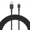 Καλώδιο USB-A σε USB-C Aukey CB-NAC1, 1 m, πλεκτό νάιλον, USB PD 60 W, USB 2.0