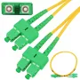 Extralink καλώδιο patch SC/APC-SC/APC, singlemode, duplex, G657A, 3mm, 2m