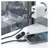 Καλώδιο USB RealPower MagneticCharge2 1m μαύρο γρήγορη φόρτιση μεταφορά δεδομένων