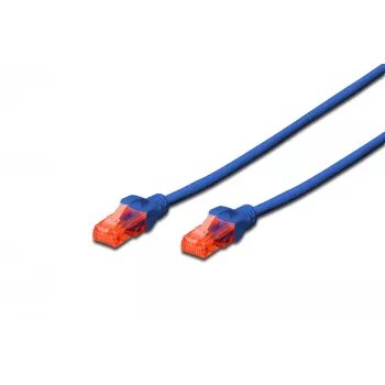 Καλώδιο δικτύου Digitus CAT 6 U/UTP RJ-45 Cat6 0,25 m Μπλε