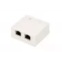 Επιφανειακή πρίζα δικτύου Extralink EX.9649 — 2x RJ45 Cat5e STP