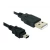 Καλώδιο USB DeLOCK 82252 USB 2.0 1,5 m USB A Mini-USB B μαύρο