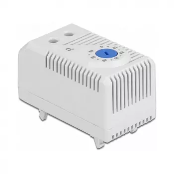 Θερμοστάτης DELOCK 66823, πλαστικό περίβλημα IP20, 30 W, 250 V, 10 A, 43×60×33 mm, μπλε/γκρι