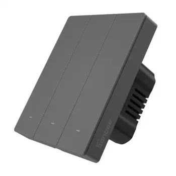 Έξυπνος διακόπτης τοίχου Wi‑Fi Sonoff M5-3C-80 – 3 απλός, επιτοίχιος έξυπνος διακόπτης, μοντέλο M5-3C-80