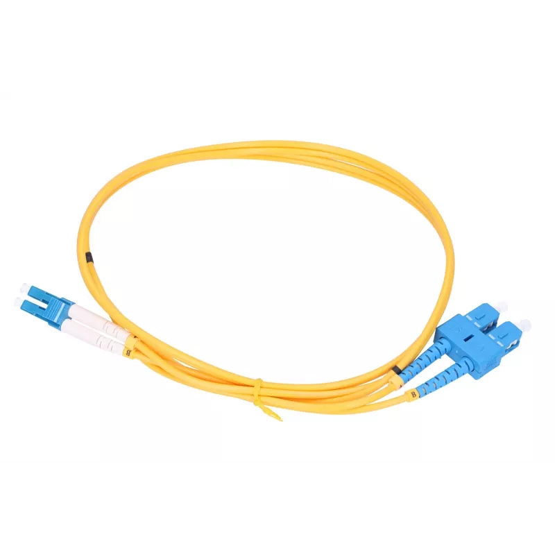 Καλώδιο patch Extralink SC/UPC σε LC/UPC, Singlemode G.652D, Duplex PVC, 3 mm, 1 m