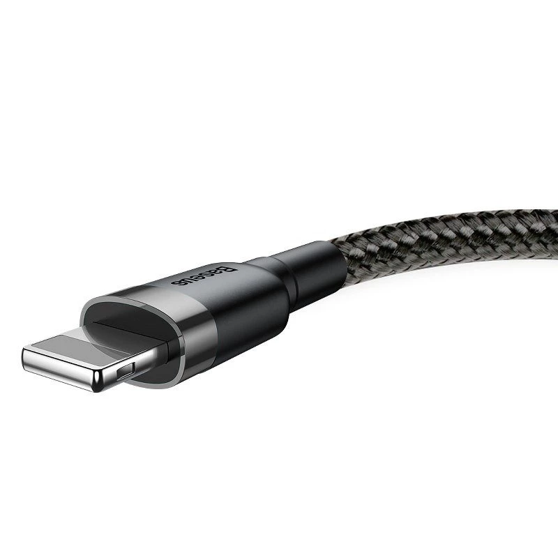 Baseus Cafule καλώδιο USB Lightning 2A 3m (μαύρο+γκρι)