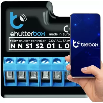 Χειριστήριο ρολών blebox shutterBox μαύρο