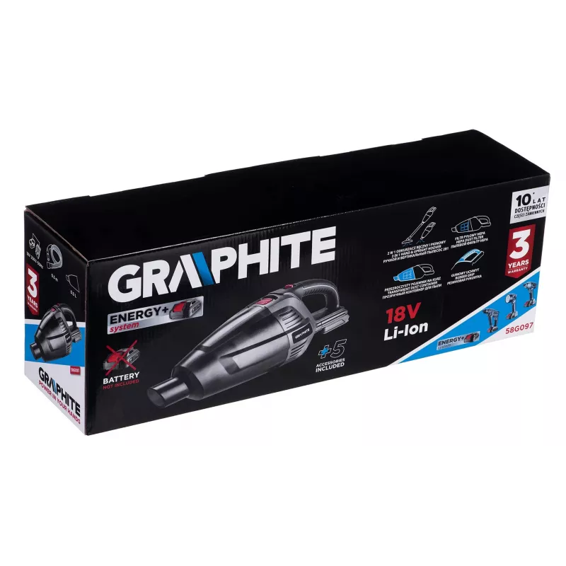 Ηλεκτρική σκούπα Graphite 58G097