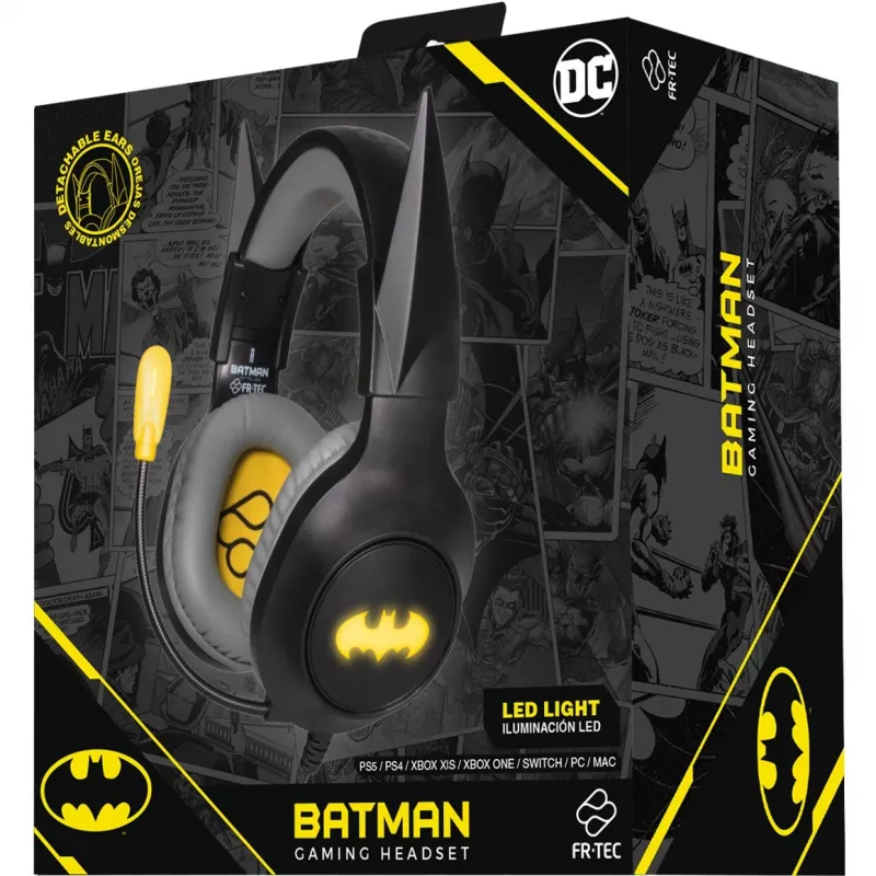 Headset FR-TEC Gaming Headset Batman με αφαιρούμενα αυτιά