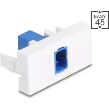 DELOCK Patch Panel Μονάδα SC Simplex Μπλε/Λευκό 45° Easy 90896