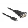 DeLOCK Προσαρμογέας USB Type-C σε RS-232 D-Sub 9-πολικό βύσμα 0,25 m