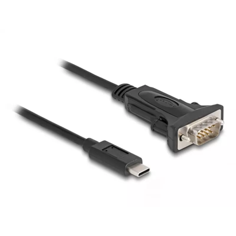 DeLOCK Προσαρμογέας USB Type-C σε RS-232 D-Sub 9-πολικό βύσμα 0,25 m