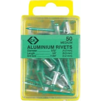 Πριτσίνι c.k tools T3819A 612, αλουμίνιο 4,8×9 mm, συσκευασία 40 τεμ.
