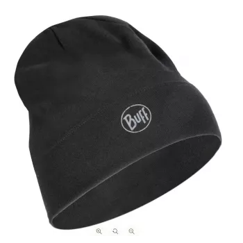 Καπέλο Beanie Buff Merino Midweight — Solid Μαύρο, Ενιαίο μέγεθος, Μαλλί Merino, Φθινόπωρο/Χειμώνας, Αθλητικό