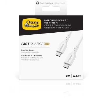 Καλώδιο USB-C σε USB-C OTTERBOX 78-81360 — 24-pin, USB 2.0, 3A, 2,0 m, Λευκό