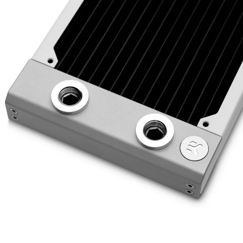 Ψυγείο EK Water Blocks ορείχαλκος χαλκός ανοξείδωτο ατσάλι λευκό
