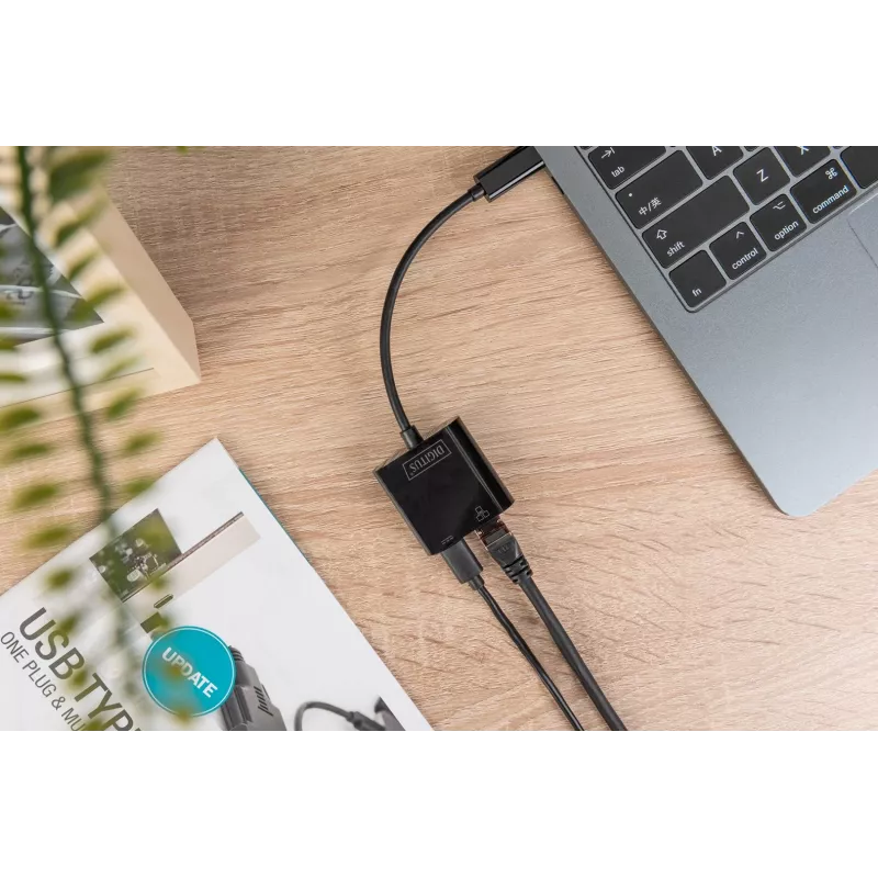 Προσαρμογέας USB Type-C Gigabit Ethernet Digitus DN-3027