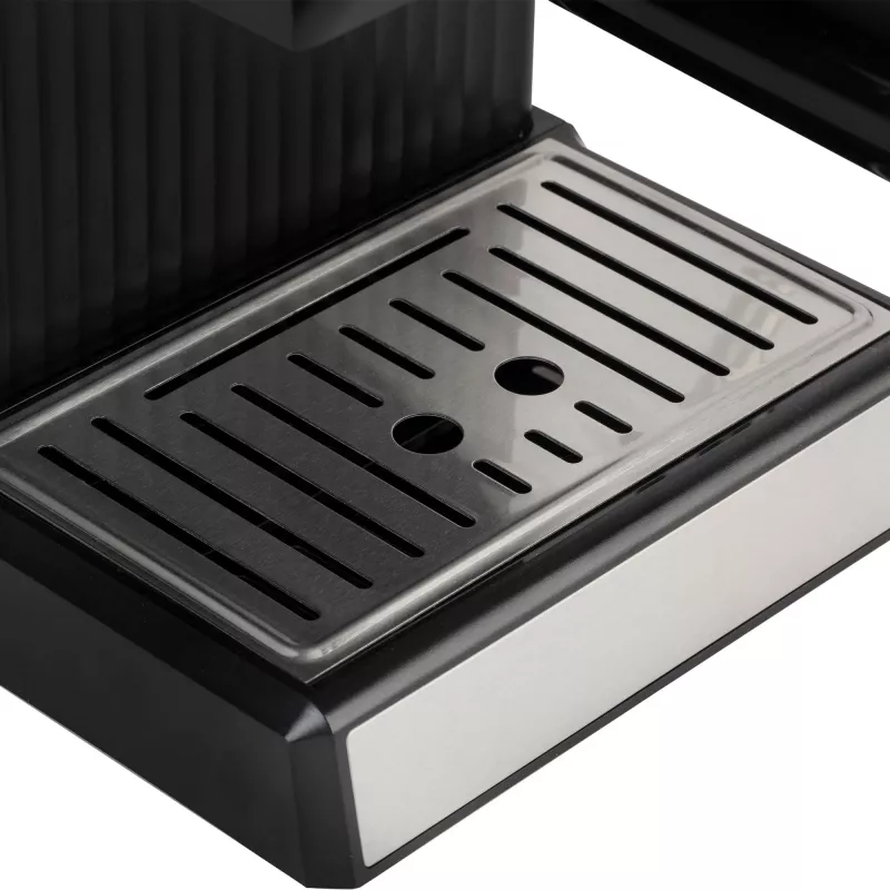 Jata JECA2525 μηχανή espresso, 20 bar, 850 W, δεξαμενή νερού 1,8 l, σωλήνας ατμού, μαύρο / ανοξείδωτο ατσάλι