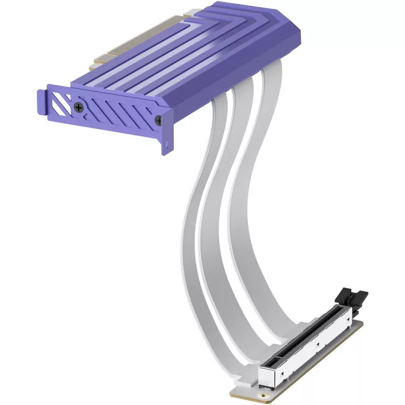 Καλώδιο PCIe 5.0 Hyper Riser της HYTE, Μοντέλο ACC-HYTE-PCIE50-TM, 20 cm, μωβ/λευκό