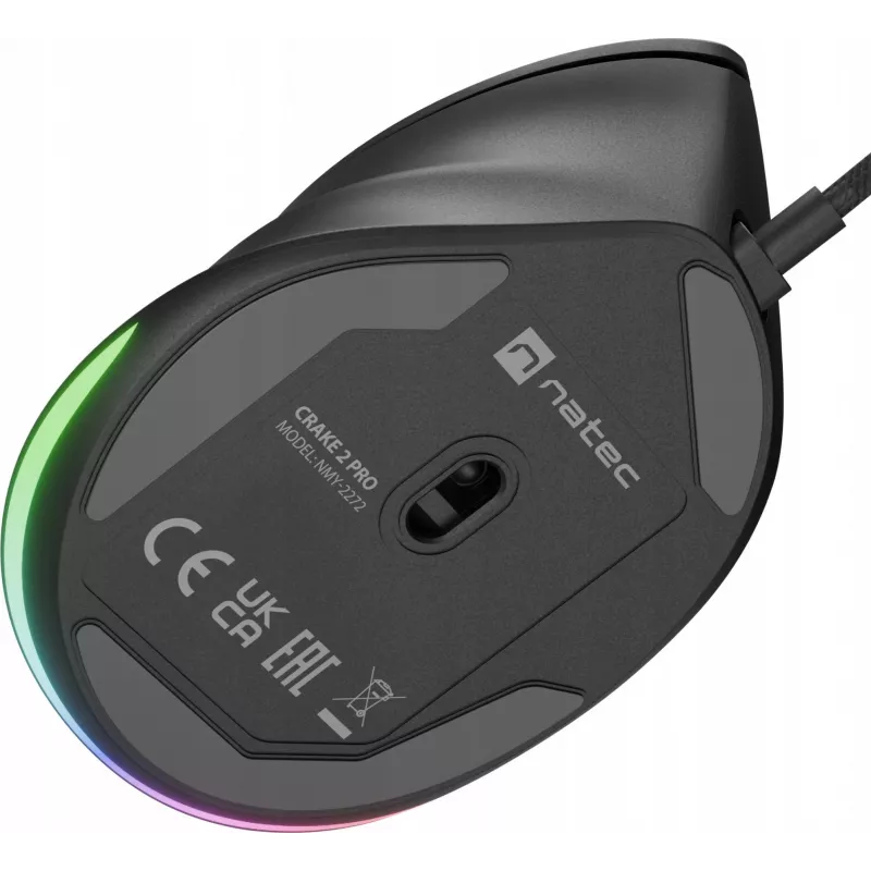 Ποντίκι NATEC Crake 2 Pro Universal Για δεξιόχειρες USB Type-A Οπτικό 12800 DPI