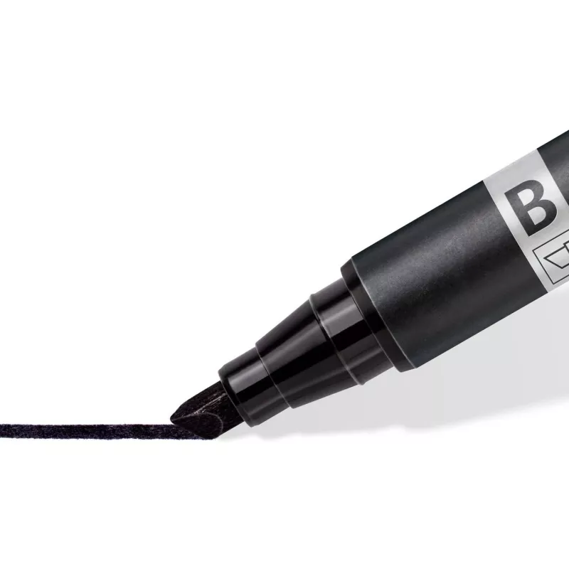 Μαρκαδόρος μόνιμος Staedtler Lumocolor permanent duo 348 B μαύρος 1 τεμ.
