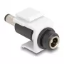 DeLOCK Keystone module DC 5,5 x 2,1 mm υποδοχή θηλυκό σε βύσμα αρσενικό λευκό