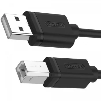 Καλώδιο USB 2.0 Unitek Y-C420GBK, USB-A σε USB-B, 3 m, μαύρο