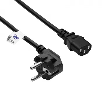 Akyga AK-PC-06A Καλώδιο τροφοδοσίας CEE 7/7 σε IEC C13, 3 m, μαύρο