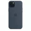 Apple iPhone 15 Plus θήκη σιλικόνης με MagSafe - Storm Blue