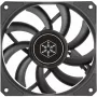 Ανεμιστήρας κουτιού SILVERSTONE SST-AS120B 120mm μαύρο διαφανές, 3-Pin