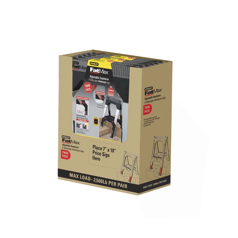 Stanley FatMax 1-92-980 καβαλέτα εργασίας, ζεύγος, φορτίο έως 1135 kg, μαύρο