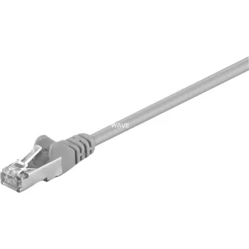 Wentronic Goobay CAT 5e Patch καλώδιο, F/UTP, γκρι, 15 m - CCA μείγμα χαλκού (50197)