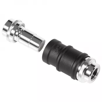 Αντάπτορας water block Aquatuning GmbH 13857 ορείχαλκος νικέλιο πλαστικό μαύρο χρώμιο