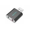 Vention Εξωτερική Κάρτα Ήχου USB Μαύρη Μεταλλική Type