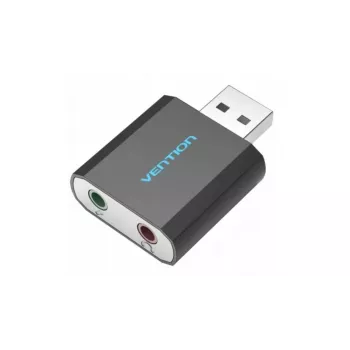 Vention Εξωτερική Κάρτα Ήχου USB Μαύρη Μεταλλική Type