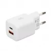 Φορτιστής USB IBOX ILUC42W 42W (max. 33W), 1×USB-C PD3.0, 1×USB-A QC3.0, 100–240V, λευκός