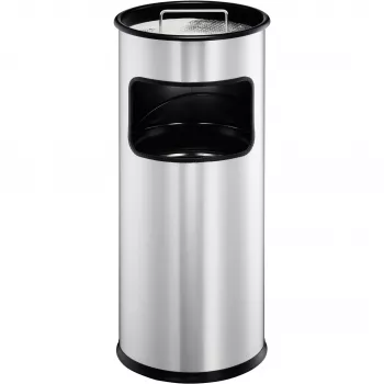 Κάδος απορριμμάτων Durable 333023 17 L στρογγυλός Μεταλλικός Ασημί