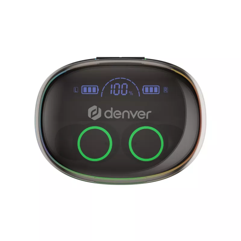 Ασύρματα ακουστικά Bluetooth Denver TWE-55B True Wireless, μαύρο