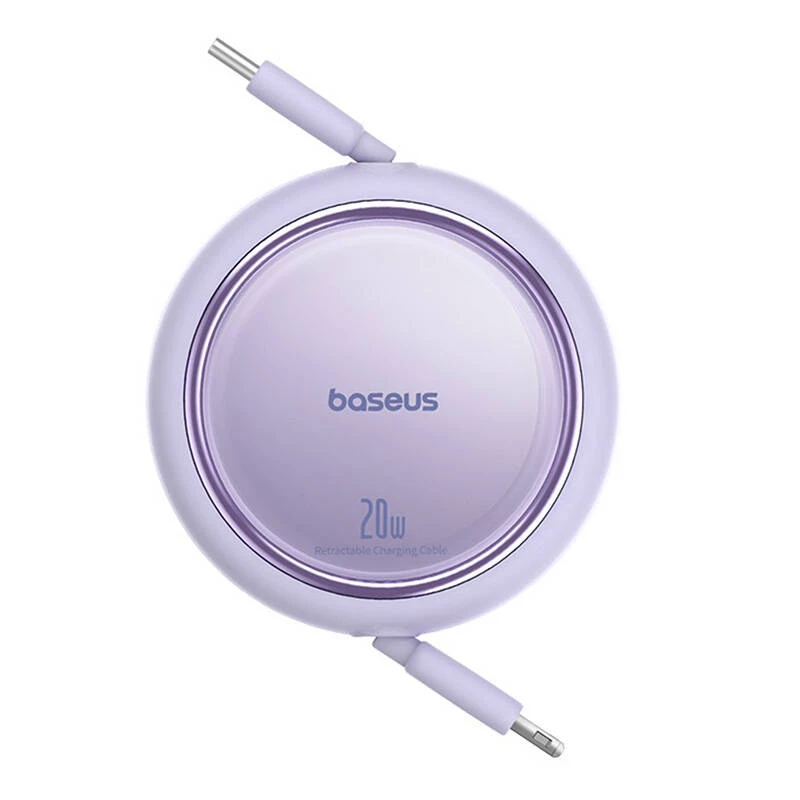 Baseus Free2Pull - 20 W USB-C σε Lightning επεκτεινόμενο καλώδιο, 1 m (μωβ)