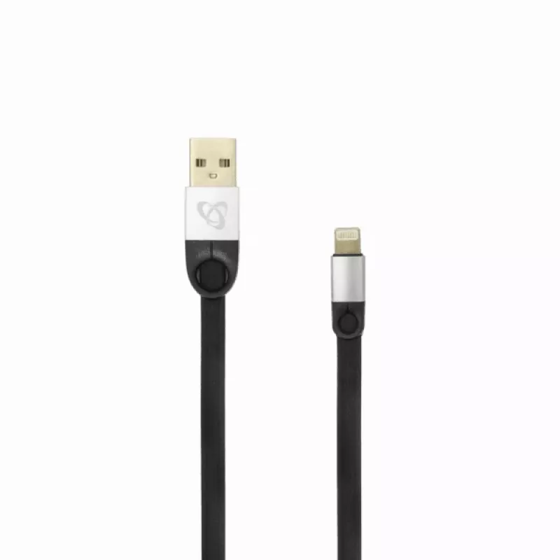 Sbox USB 2.0-8-Pin/2.4A μαύρο/ασημί