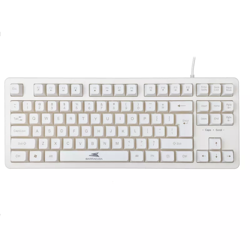 Μηχανικό πληκτρολόγιο Baracuda Krill White KRILL-W — συμπαγές layout, σύνδεση USB