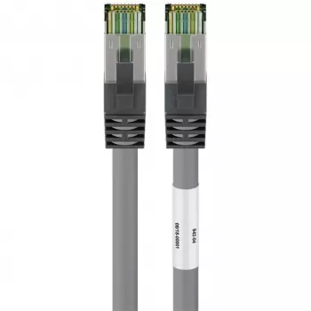 Goobay καλώδιο δικτύου CAT 8.1, S/FTP (PiMF), γκρι, 3 m - LSZH χωρίς αλογόνα, χαλκός AWG 24 (55138)