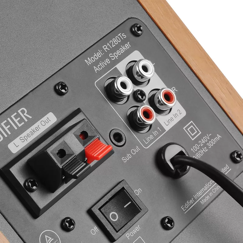 Edifier Studio R1280Ts 2.0 ξύλο/ασήμι Retail